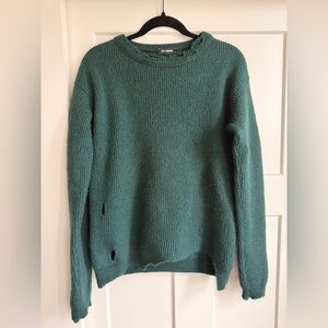 Raf Simons distressed Italian wool sweater